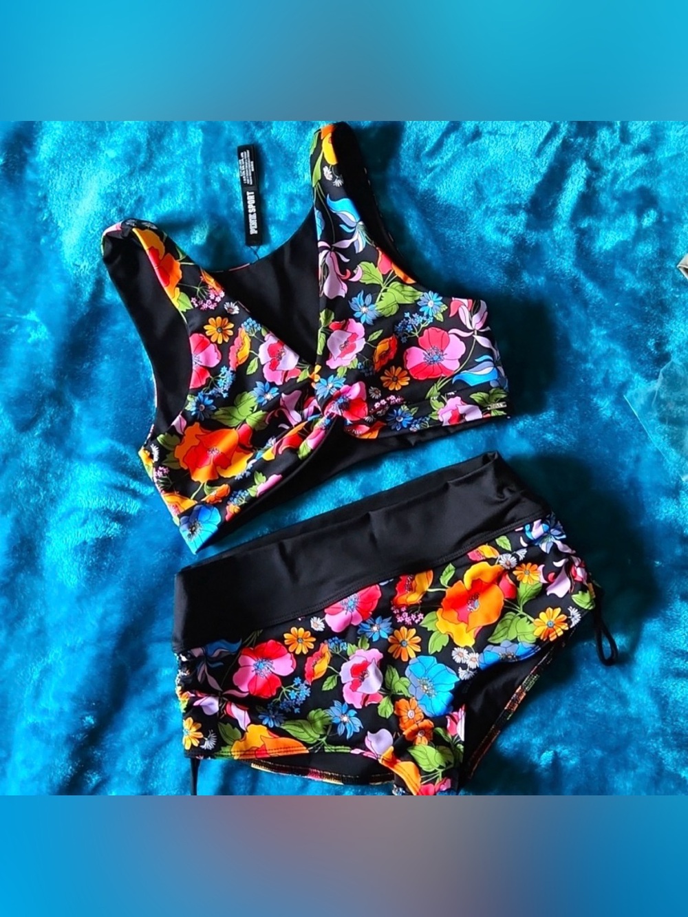 🌺Victoria’s Secret PINK Floral Bikini Small NWOT 🌺 - Picture 4 of 5